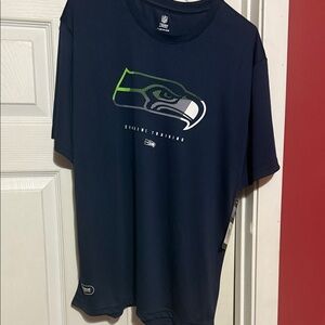Navy Blue Super Bowl Champion Seattle Seahawks Knit Shirt..